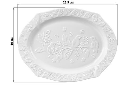 Блюдо 25,5*19*2 см Птички на ветке - Elan gallery фото 2