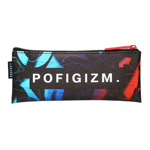 Пенал мягкий, 1 отделение, 90×215×10 мм, плоский, deVENTE, Pofigizm, искусственная кожа