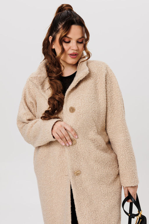 Пальто Michel Chic 363/1 бежевый  фото 4