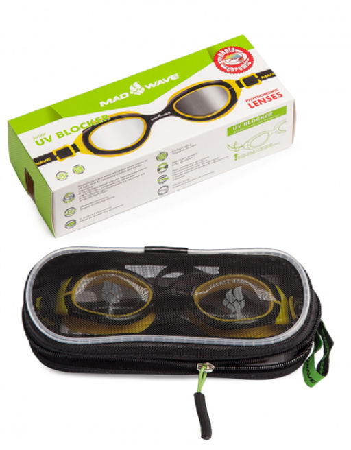 юниорские очки UV BLOKER Junior, Bubble kids, Ergo nose clip, Sun blocker junior, Aqua, Junior micra multi II, Junior autosplash - Mad wave фото 5