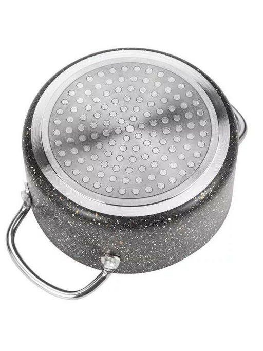 Кастрюля из алюм. с мрам. покр., ч, 0,8л. (14см) НМ 7764 - Hoffmann фото 2