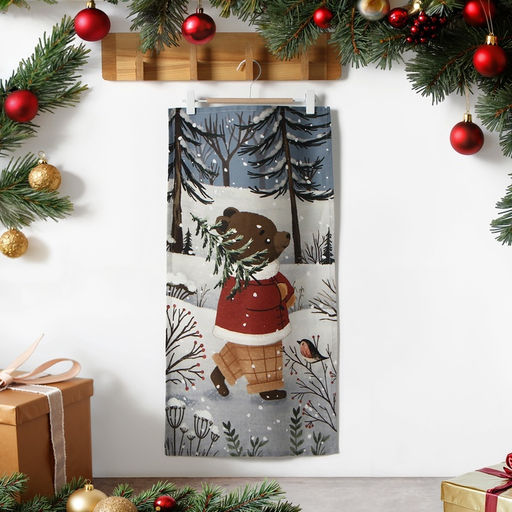 Полотенце кухонное Этель Forest bear, 40?73 см, хлопок 100%, саржа 190 г/м?