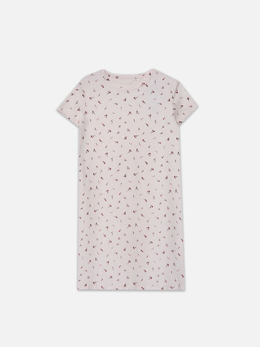 Сорочка ночная женская розовая с цветочным принтом - Mark formelle фото 4