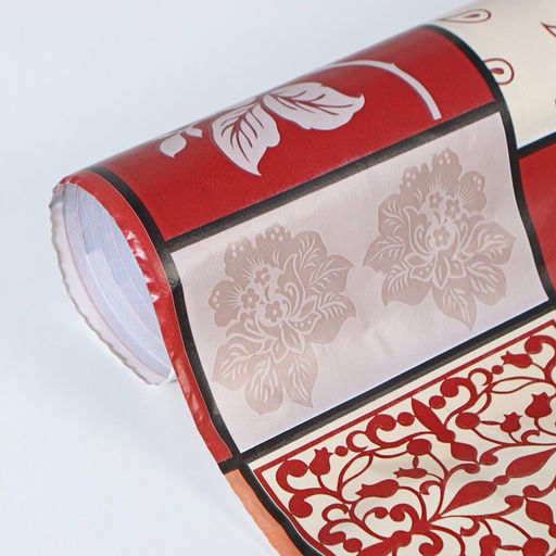 Клеёнка на стол Доляна, на нетканой основе, ширина 137 см, толщина 0.8 мм, рулон 20 м