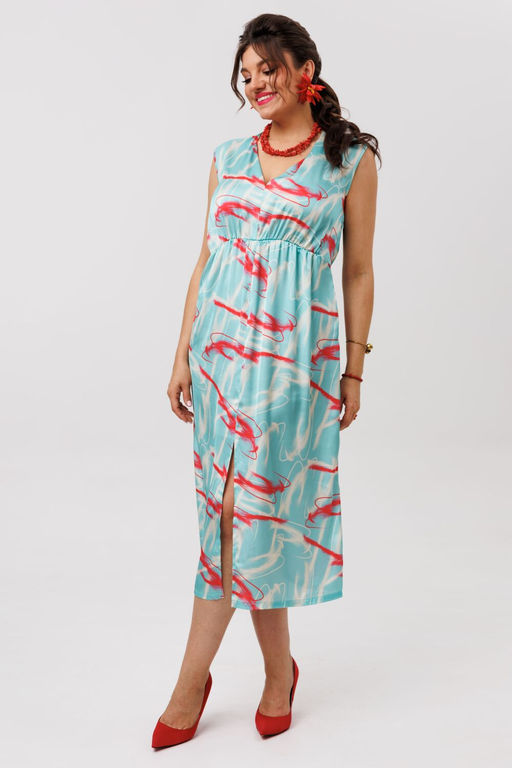 Платье ANELLI 1645 кораллы на море  фото 6