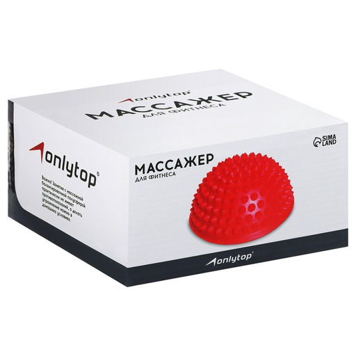 Массажный мяч ONLYTOP «Полусфера», d=15 см, цвет МИКС