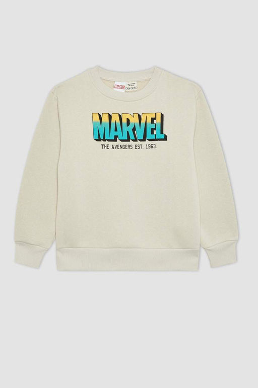 Толстая толстовка с капюшоном Marvel для мальчиков - Defacto фото 8