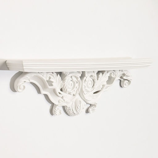 Декор настенный с полкой TAKE IT EASY «Ажурная», панно, 15.2×45.5 см, белая