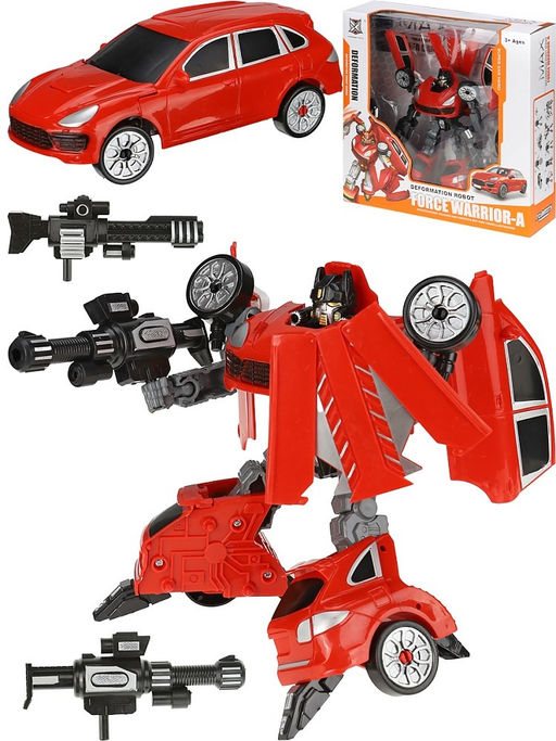 Робот-трансформер в коробке 30*9*28см (И-9516) красный