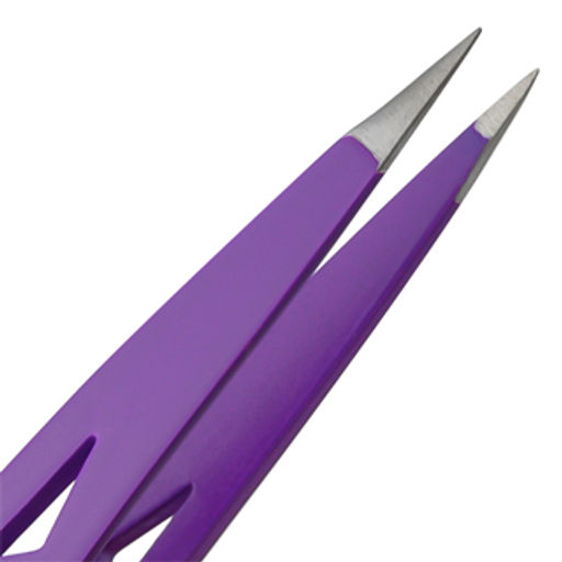 SOL Пинцет 251-G705 цветной, игольчатое окончание с четкими гранями