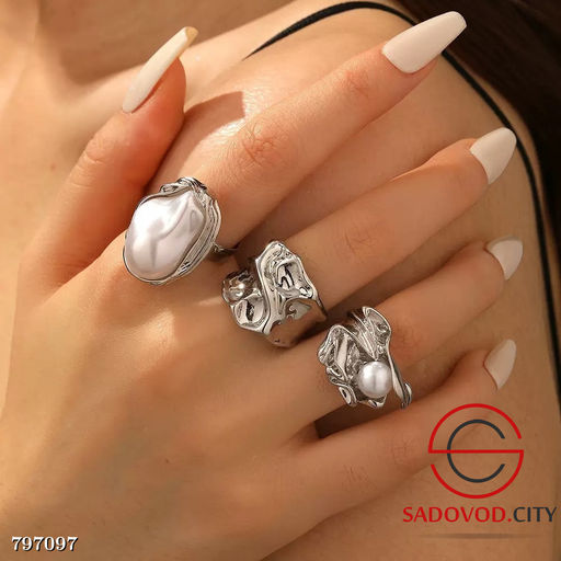 Трендовый сет из 3-х колец - Bruno фото 3