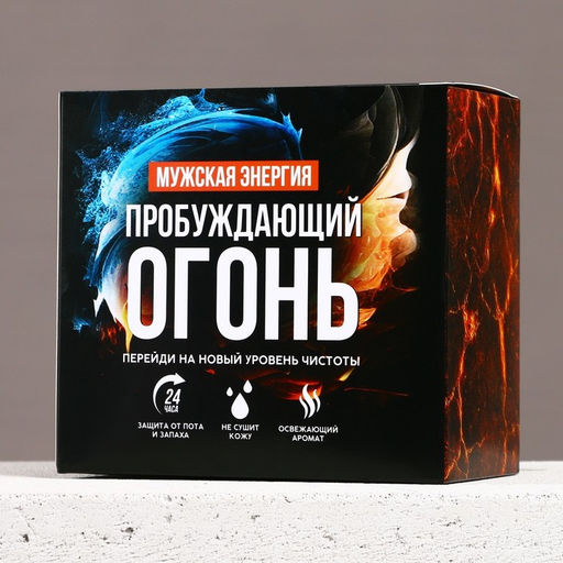 Подарочный набор косметики Мужская энергия, гель для душа во флаконе канистры 300 мл и мочалка для тела, аромат древесный с пряными нотами