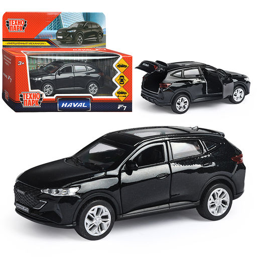 Машина металл Haval f7 (дв, багаж, черный) инерц., в коробке