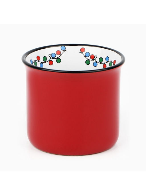 Кружка керамическая, новогодняя «Гирлянда», 450 мл