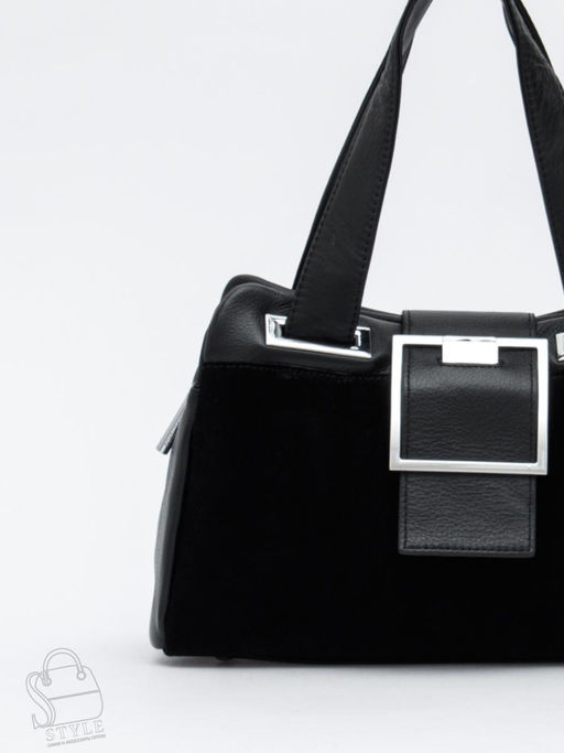 Сумка женская кожаная 1917-1YF black Polina&Eiterou