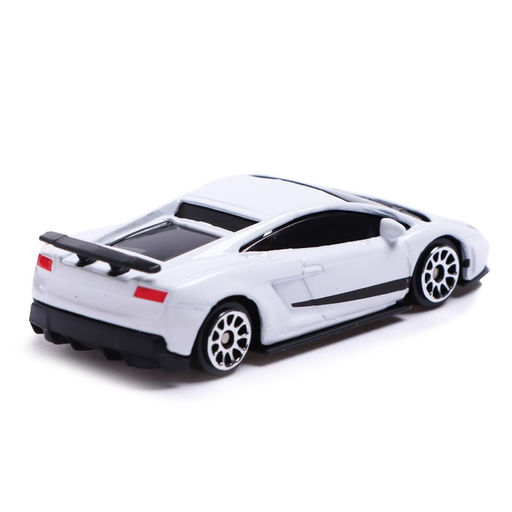 Машина металлическая LAMBORGHINI GALLARDO LP 570-4 SUPERLEGGERA,1:64, цвет белый - АвтоГрад фото 3