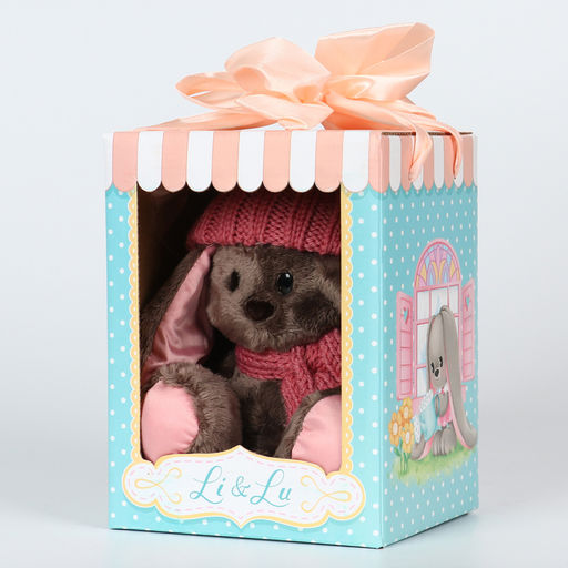 Мягкая игрушка Зимняя Li, заяц, 25 см