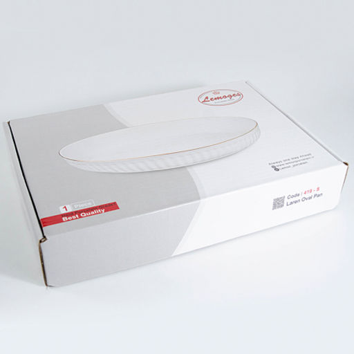 90084-419S Блюдо сервировочное для подачи керамика 36,5х23,5х7 LR (х8) - Mayer&boch фото 2