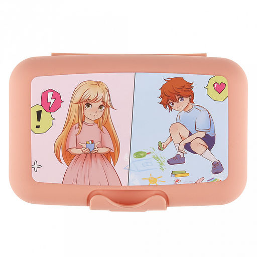 Ланч-бокс пластмассовый ANIME 700мл, 16х10,5х5,5см, цвет микс (Россия) - Домашняя мода фото 7