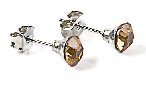 Серьги-гвозди PR1104 рыжий - Mini maxi фото 10