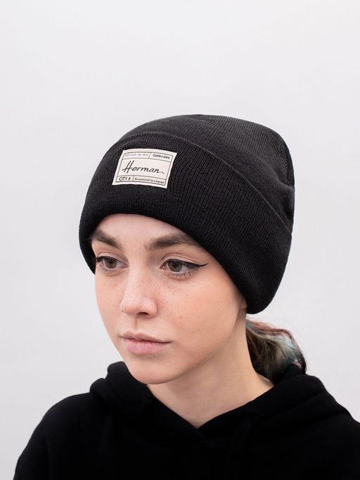 Шапка HERMAN арт. EDMOND 051 (черный)
