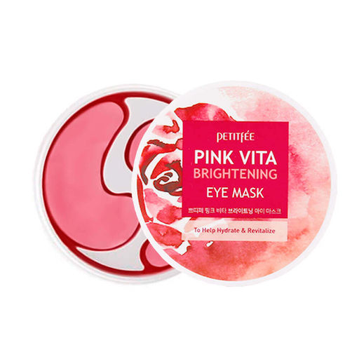 Pink Vita Brightening Eye Mask - Осветляющие патчи для глаз на основе эссенции розовой воды, 60шт
