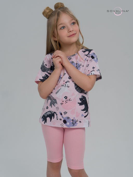 Костюм Актив ленивые котики-розовый - Sovalina фото 5
