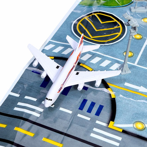 Парковка детская Аэропорт, подвижные элементы, самолёт, с аксессуарами - Автоград фото 9