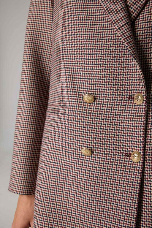 Куртка Sorbe x DeFacto Блейзер с воротником на пуговицах и узором  фото 6