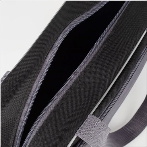 Сумка для обуви TEXTURA, на молнии наружный карман, размер 33×10×20 см, чёрная/серая