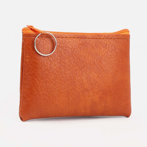 Цена за 3 шт. Кошелёк женский на молнии, 14×1×9 см, рыжий