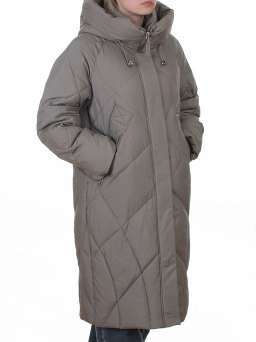 A620 OLIVE Пальто зимнее женское (200 гр. био-пух)