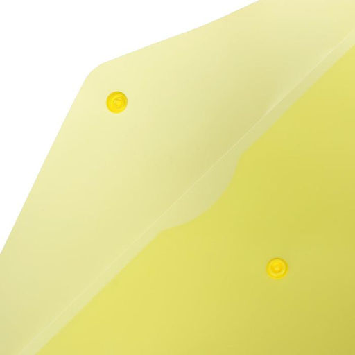 Цена за 10 шт. Папка-конверт на кнопке А4, 180 мкм, Calligrata Office, полупрозрачная, желтая