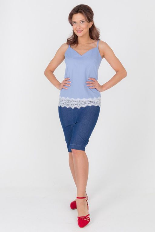 Топ с кружевом по низу - Looklikecat фото 2