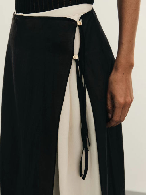 Полуюбка на завязках из тенселя / Zarina  фото 7