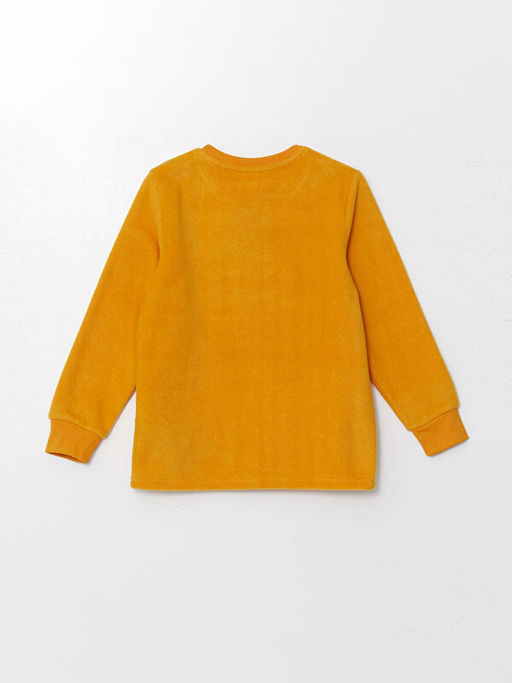 Bisiklet Yaka Polar Erkek ?ocuk Pijama Tak?m?