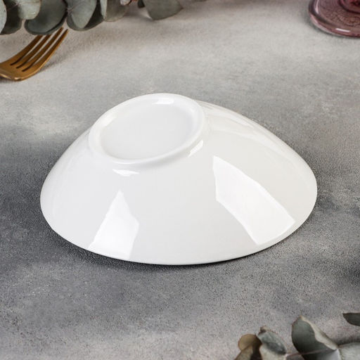 Салатник Доляна White Label, 300 мл, фарфор, белый
