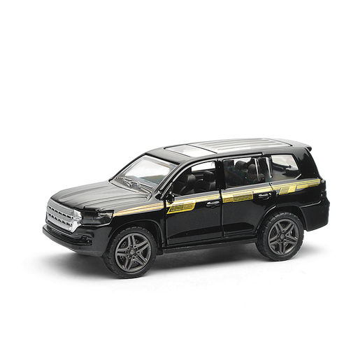 Чёрная инерционная машинка с прозрачной крышей die-cast,1:32, открывающиеся двери