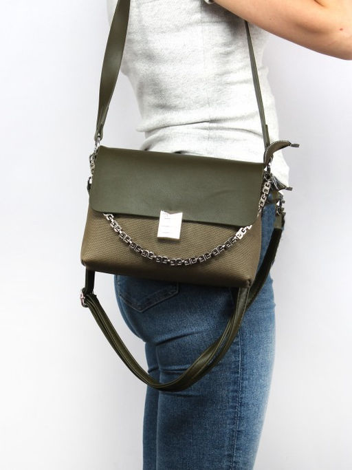 Сумка женская искусственная кожа XHD-6039, 1отд, 2плеч/рем, хаки SALE 263262 - Adelia фото 10