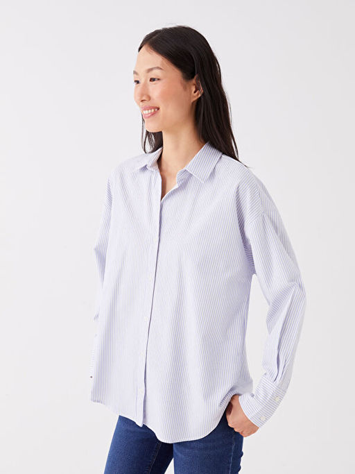 ?izgili Uzun Kollu Kad?n G?mlek