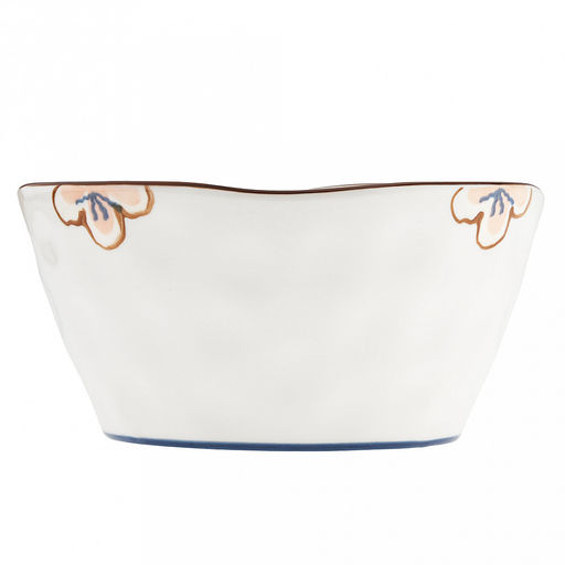 Ночная фиалка Салатник фарфоровый 1,1л, д17,5х8,7см, с деколью, волнистый край, отводка (Китай) - Домашняя мода фото 3