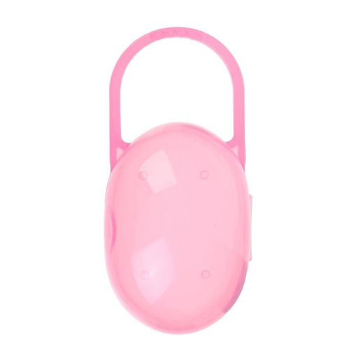 Контейнер для хранения и стерилизации детских сосок и пустышек, розовый