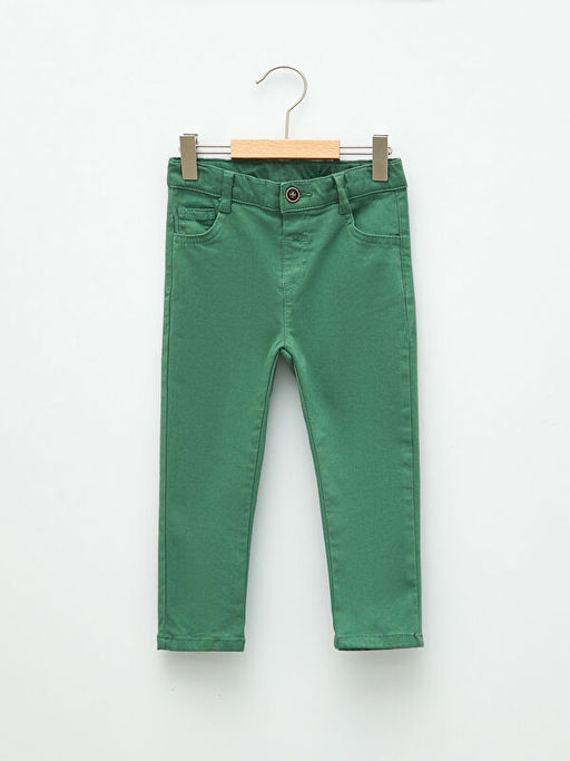 Skinny Fit Basic Gabardin Erkek Bebek Pantolon