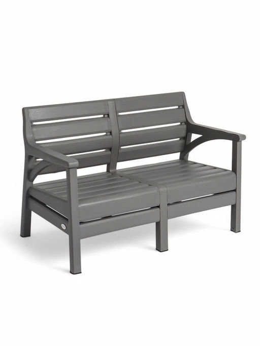 Набор садовой мебели «Евпатория»: 2 кресла, стол, двухместный диван, серый