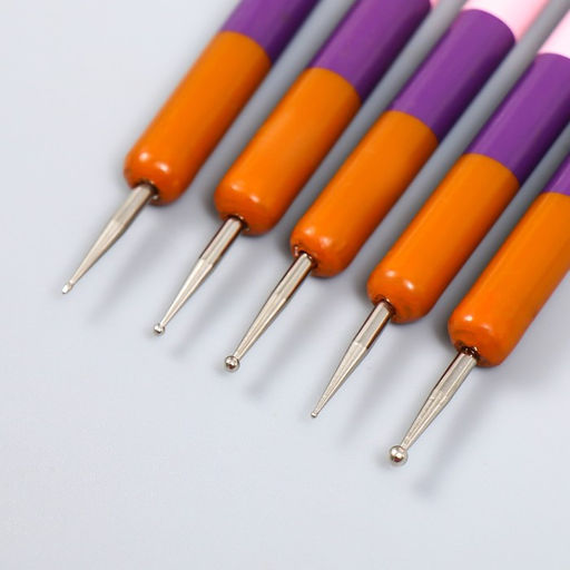 Инструменты для моделирования и придания формы Полоски н-р 5шт 14,5см дерево, резина, металл 92425 - Simaland фото 2