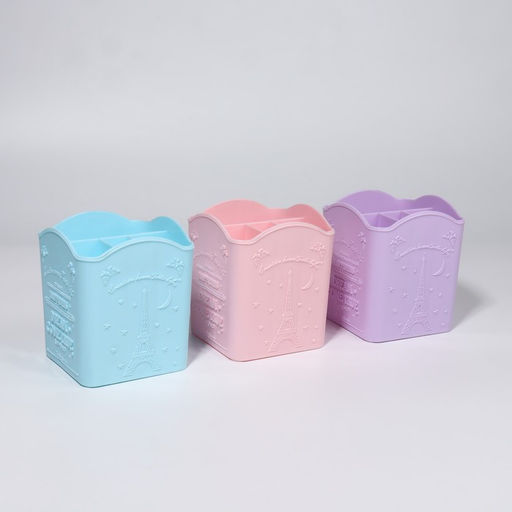 Цена за 3 шт. Подставка для хранения, 4 ячейки, 10×8.5×8 см, МИКС