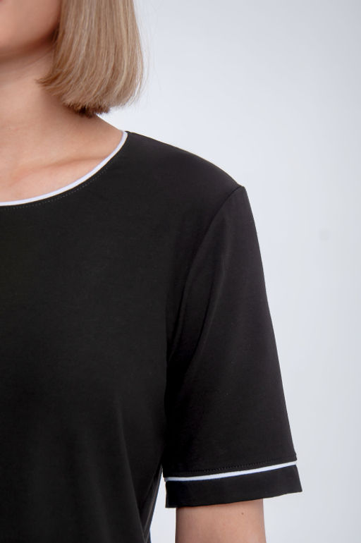 Арт. 10608 Пижама с брюками 42-50 (5 шт) Цвет:черный