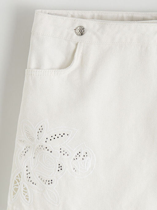 Ta?l? K?z ?ocuk Jean ?ort Etek