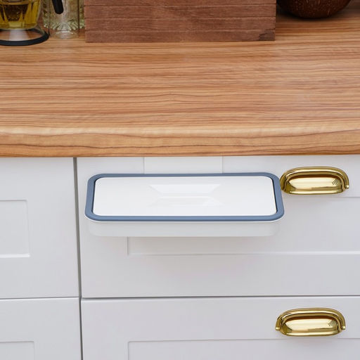 Держатель для мусорного пакета подвесной на дверцу 1.7 см, белый - Simaland фото 12