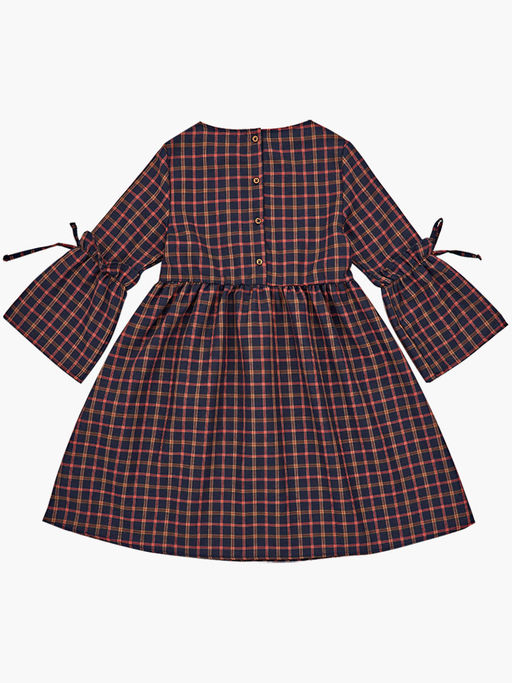 Платье для девочки нарядное UD 6837 бежевая клетка - Mini maxi фото 10